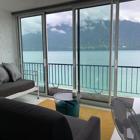Le Lamartine, Vue Magnifique Face Au Lac Du Bourget 艾克斯莱班 外观 照片